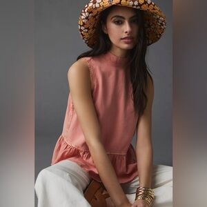 Anthropologie tie-back tank